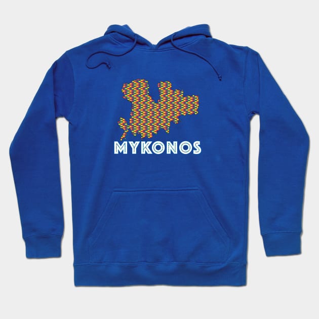 Mykonos Pride Hoodie by TandB